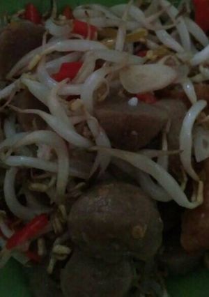 Foto resep Tumis tauge, bakso, tahu buat promil simple sehat