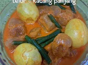 Foto resep Gulai Urat Sapi, Telor & Kacang Panjang