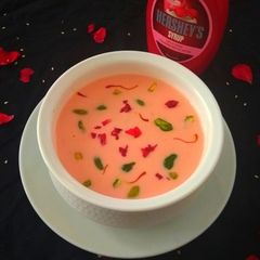 A picture of Strawberry Basundi.