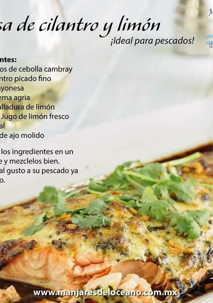 Una foto de Salsa de cilantro al limón