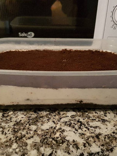 Una foto de Mousse de queso con Oreo y coco