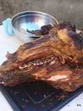 Cabeza guatiada en horno de barro