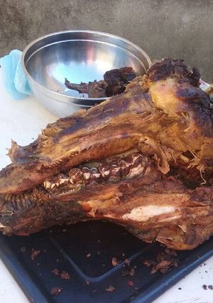 Una foto de Cabeza guatiada en horno de barro