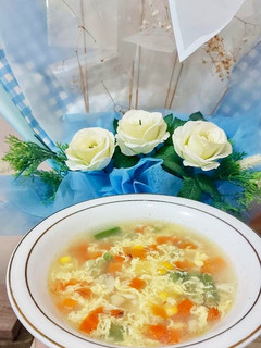 Foto resep Sup Jagung Wortel Telur