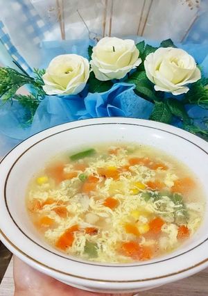 Foto resep Sup Jagung Wortel Telur