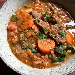 Stewed Lamb & Lentils A picture of Stewed Lamb & Lentils.