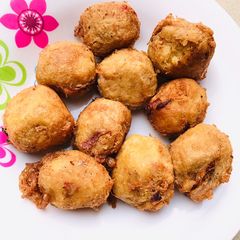 A picture of Yam balls.