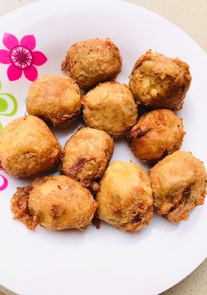 A picture of Yam balls.