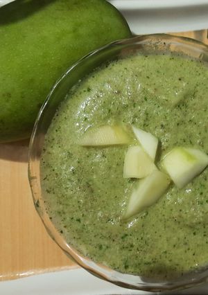 कैरी -शेंगदाणे चटणी (Kairi Shengdana Chutney Recipe In Marathi) रेसिपी चे मुख्य फोटो