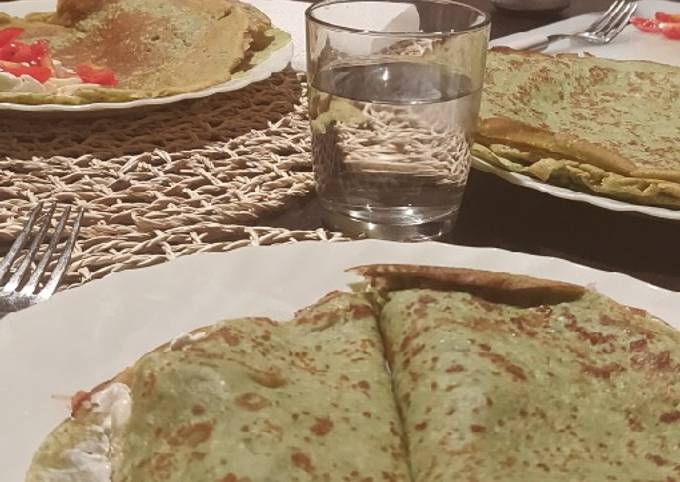 Crepes salate al pesto