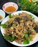 Bò hấp sả - tía tô