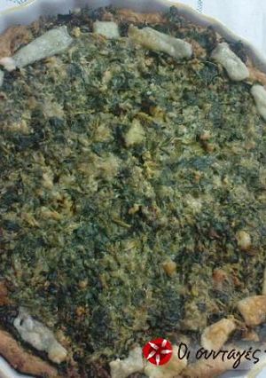 Φωτογραφία της συνταγής Τάρτα με σπανάκι και τραχανά