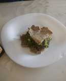 Masa casera y de harina de coco, arroz integral y chía molida para tarta