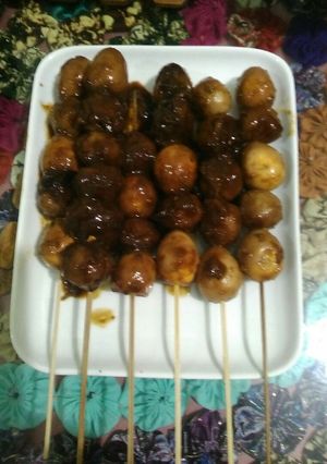 Foto resep Sate bakso telur puyuh