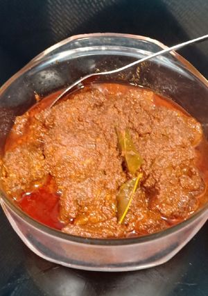Foto resep Rendang daging bumbu simpel non MSG