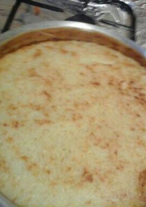 صورة لوصفة الارز المعمر بطريقه نص فوق ونص تحت