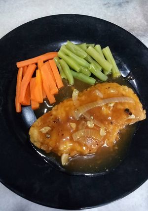 Foto resep Steak ayam saus lada hitam