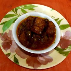 A picture of Matar Paneer.