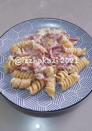 Foto resep Pasta Fusilli Carbonara