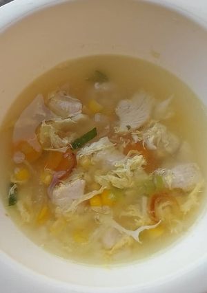 Foto resep Sup Ayam Telur Jagung