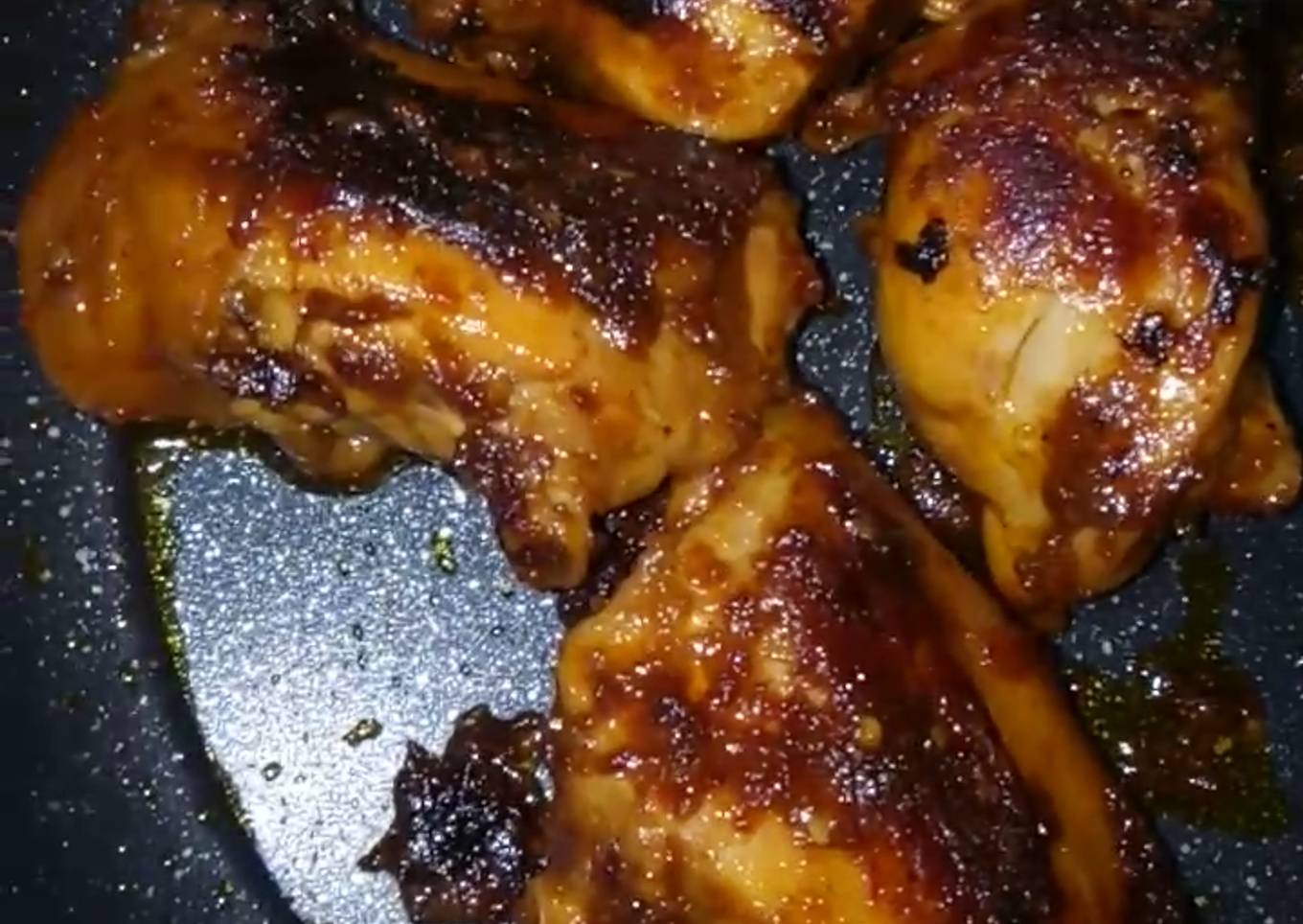 Ayam bakar teflon pedas manis