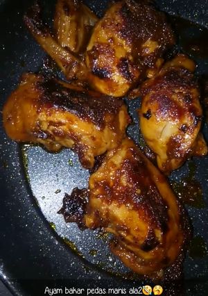 Foto resep Ayam bakar teflon pedas manis