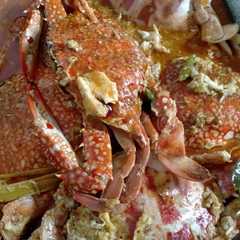 A picture of Kepiting saos padang.