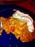 Easy enchilada “lasagna” casserole