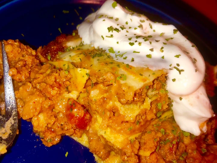 Recipe Easy enchilada “lasagna” casserole which Delicious