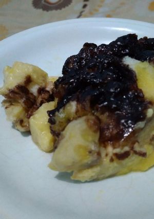 Foto resep Steamed choco-banana bread puding (MPASI 12m+)