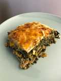 Lasaña de espinacas (sin bechamel)