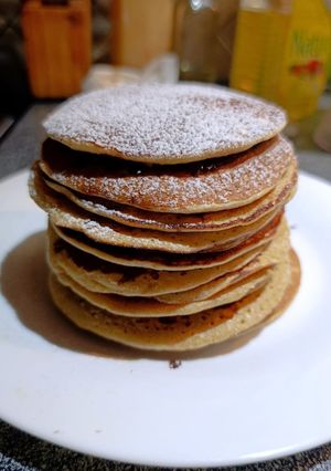 Una foto de Pancakes de avena y banana :)