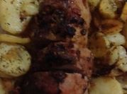 Una foto de peceto relleno al horno