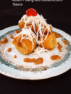 Foto resep Molen Pisang with Butterscotch Sauce
