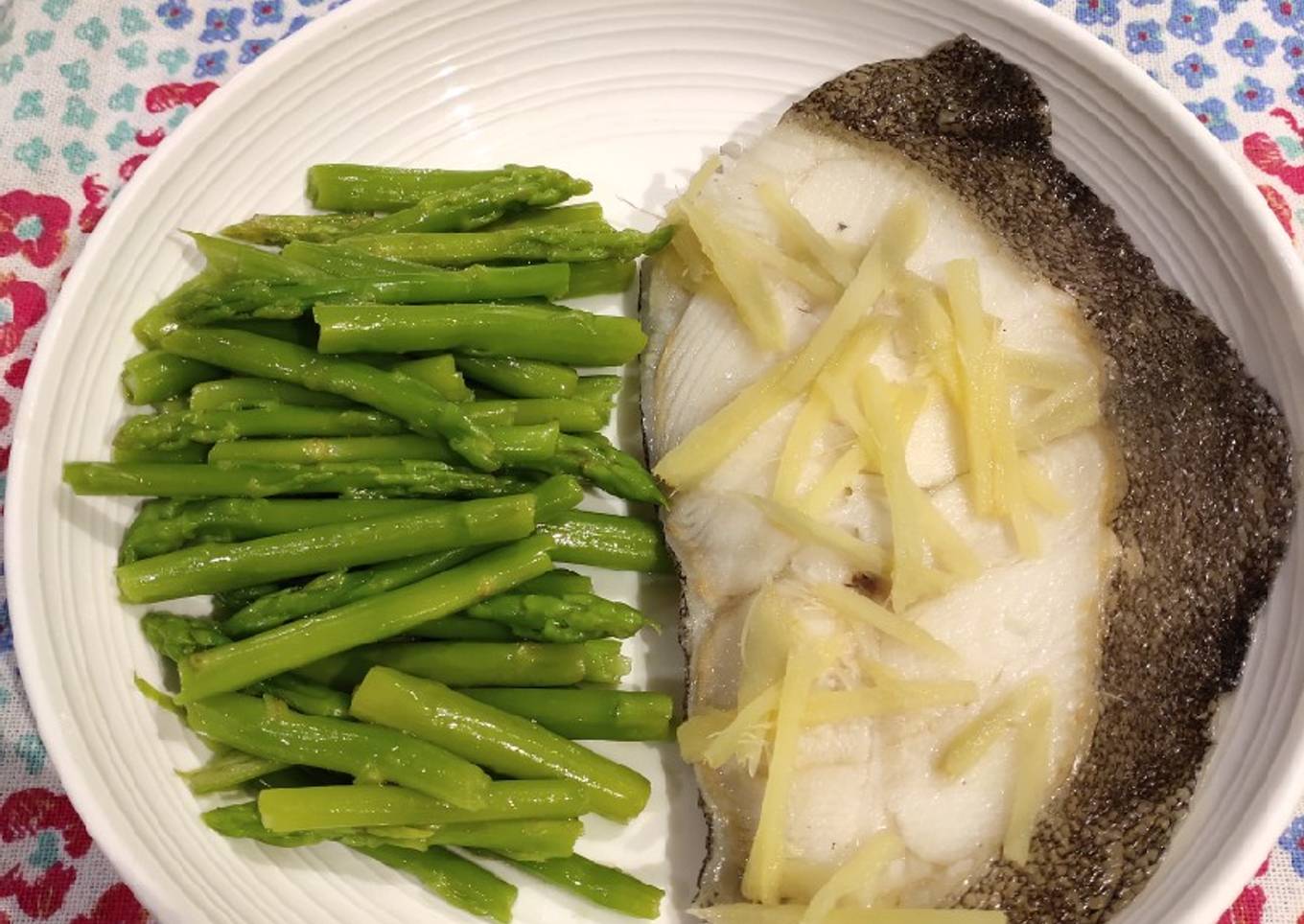 Steam Halibut Fish