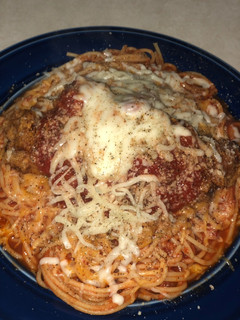 A picture of Chicken parmesan.
