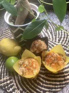 Une photo de Muffins🪺duo de 🍋 citrons jaune et vert🍃🍈