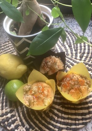 Une photo de Muffins🪺duo de 🍋 citrons jaune et vert🍃🍈