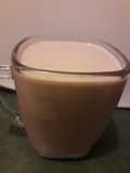 Licuado de chocolate con plátano