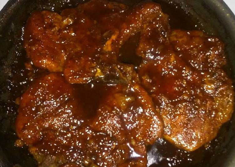 Recipe of Super Quick Homemade Honey Barbecue Pork Chops