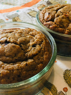 Banános-csokis muffin édesítőszerrel recept fotója