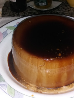 Una foto de Flan de café y nata