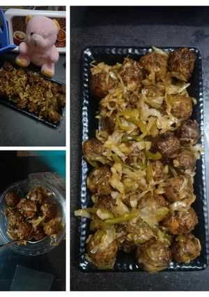 A picture of Veg Chilli Manchurian.