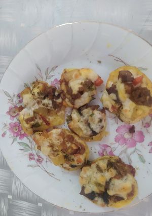 عکسی از دستور پیتزا با سیب زمینی راحت و خوشمزه