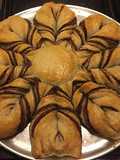 Flor de hojaldre y Nutella