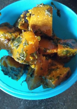 A picture of Kaddu ki sabji.