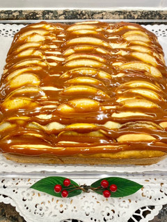 Una foto de Pastel de manzana y “ Dulce de caramelo”