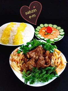 عکسی از دستور خوراک بال بوقلمون