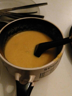 A picture of Creamy pumpkin soup.