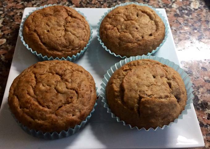 Recipe of Perfect Healthy honey cinnamon walnut banana muffins